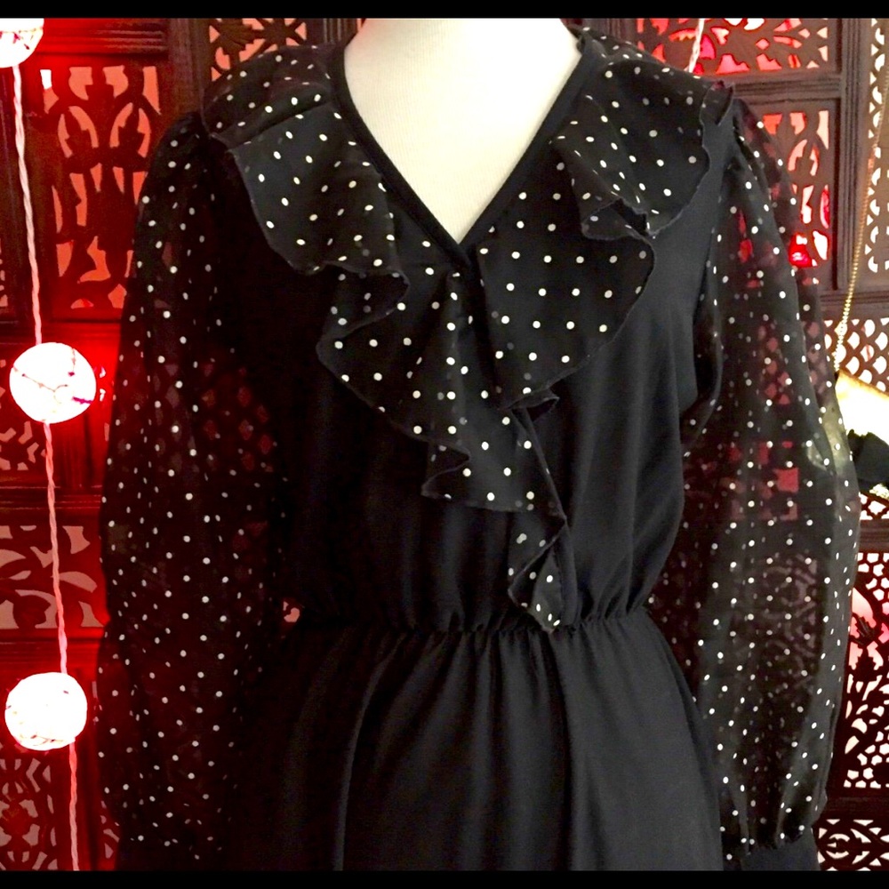 70s plus size French Vintage dress